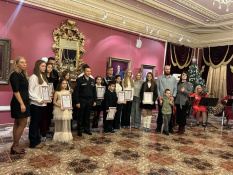 В Московской государственной картинной галерее Народного художника СССР А. Шилова  наградили победителей конкурса детского рисунка войск Национальной гвардии  Российской Федерации «Нет нацизму»