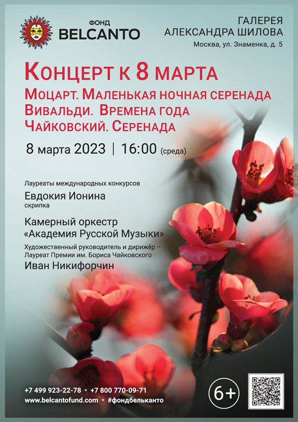 Концерт «Моцарт. Маленькая ночная серенада. Вивальди. Времена года. Чайковский. Серенада» Концерт «Моцарт. Маленькая ночная серенада. Вивальди. Времена года. Чайковский. Серенада»