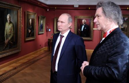 Визит Президента РФ В.В.Путина в галерею А. Шилова 