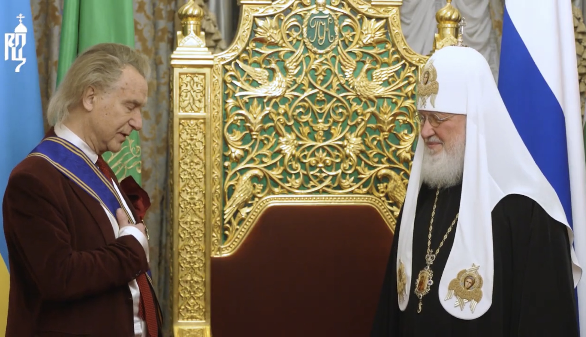Святейший Патриарх Кирилл вручил Герою Труда Российской Федерации, Народному художнику СССР, академику РАХ Александру Макcовичу Шилову Орден Преподобного Андрея Иконописца первой степени Святейший Патриарх Кирилл вручил Герою Труда Российской Федерации, Народному художнику СССР, академику РАХ Александру Макcовичу Шилову Орден Преподобного Андрея Иконописца первой степени