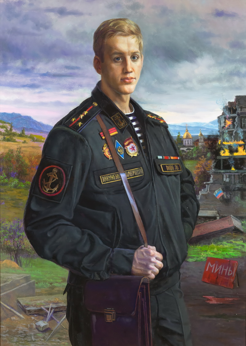Дмитрий Титов, участник специальной военной операции. Холст, масло. 2025 г. Дмитрий Титов, участник специальной военной операции. Холст, масло. 2025 г.